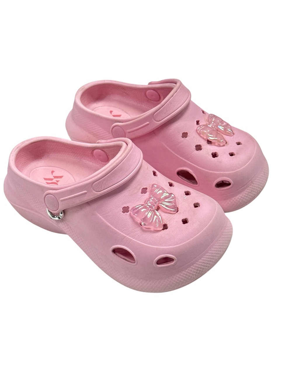 Lightweight Pink Bow Clog Sandals / Water Shoes – Toddler/Little Kid Size 11